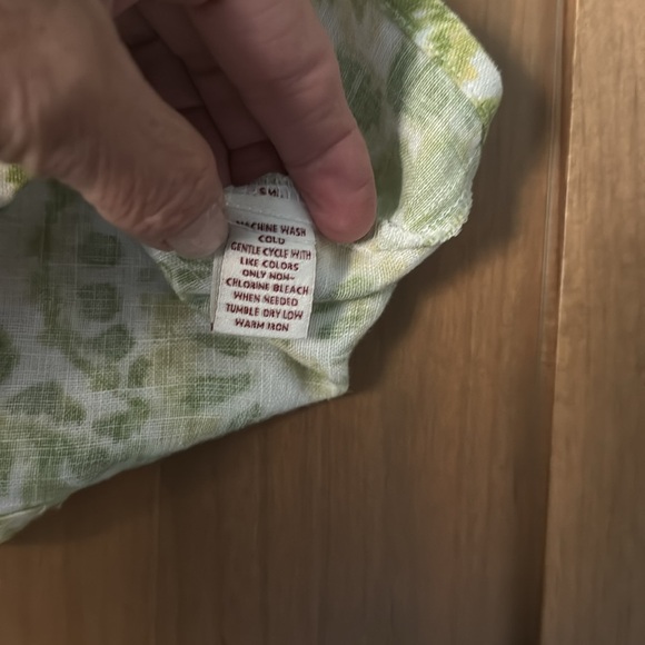 JM Collection Womens 16W Linen Button Up blouse Top Lagenlook coastal grandma - Picture 7 of 9